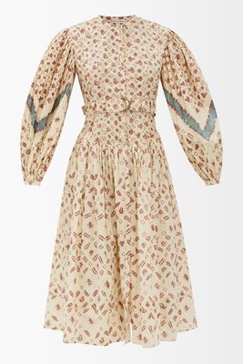 Esti Shibori-Print Cotton Dress from Ulla Johnson