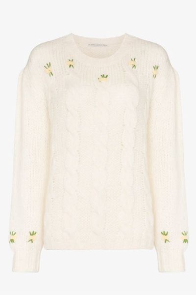 Embroidered Floral Sweater from Alessandra Rich