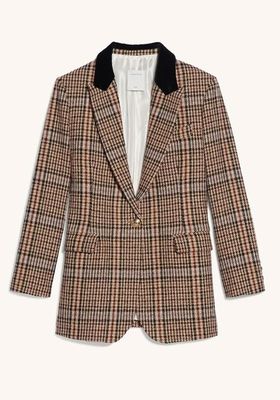 Checked Tweed Tailored Jacket from Sandro