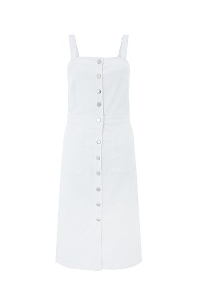 Dusty Denim Pinafore Dress from Monsoon