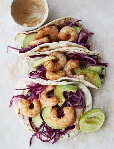 Smoky Prawn & Avocado Tacos