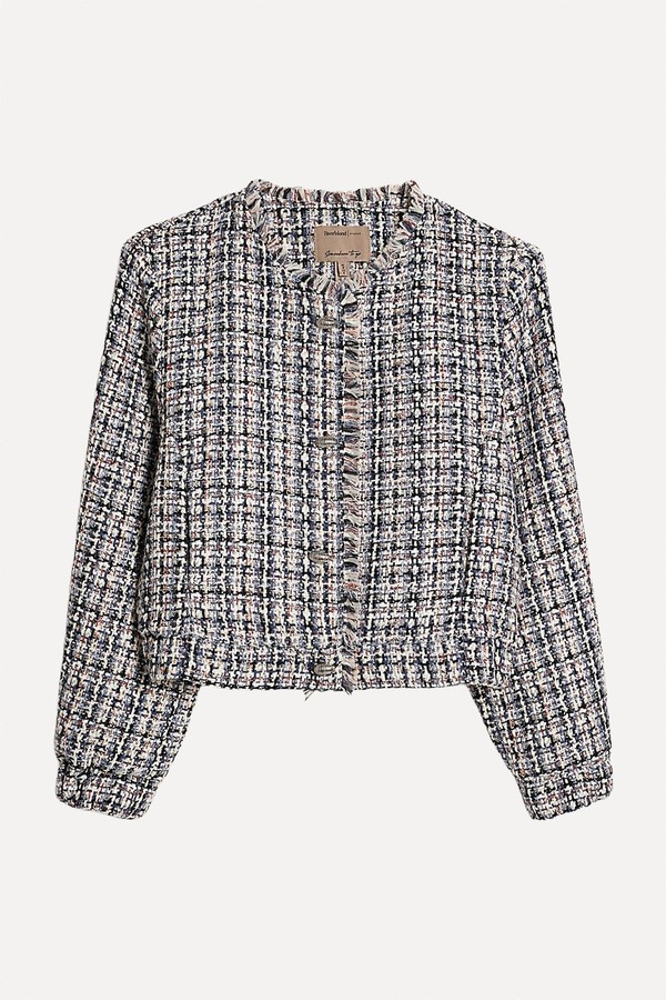 Boucle Bomber Jacket  from  River Island