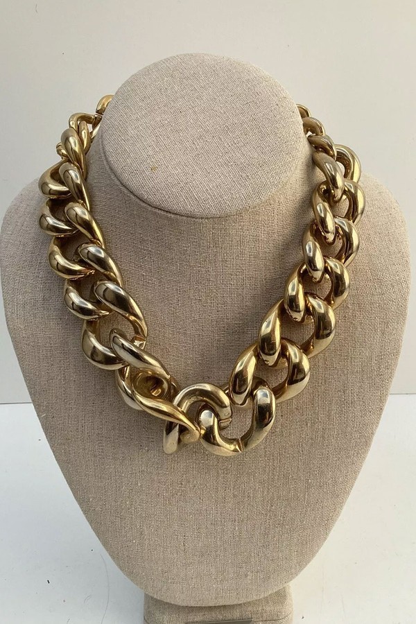 Lucite Tone Chunky Chain Link Necklace from AMPCP