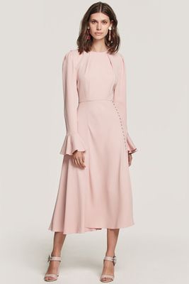 Yahvi Pink Midi Dress from Beulah London