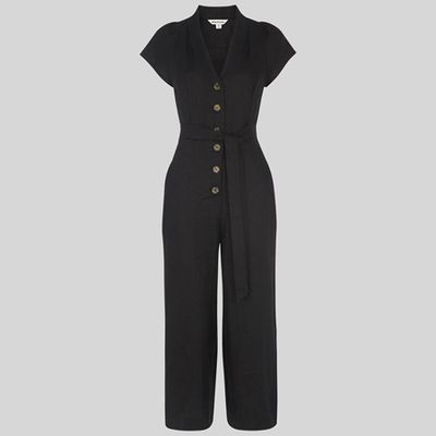 Sana Linen Button Jumpsuit from Whistles