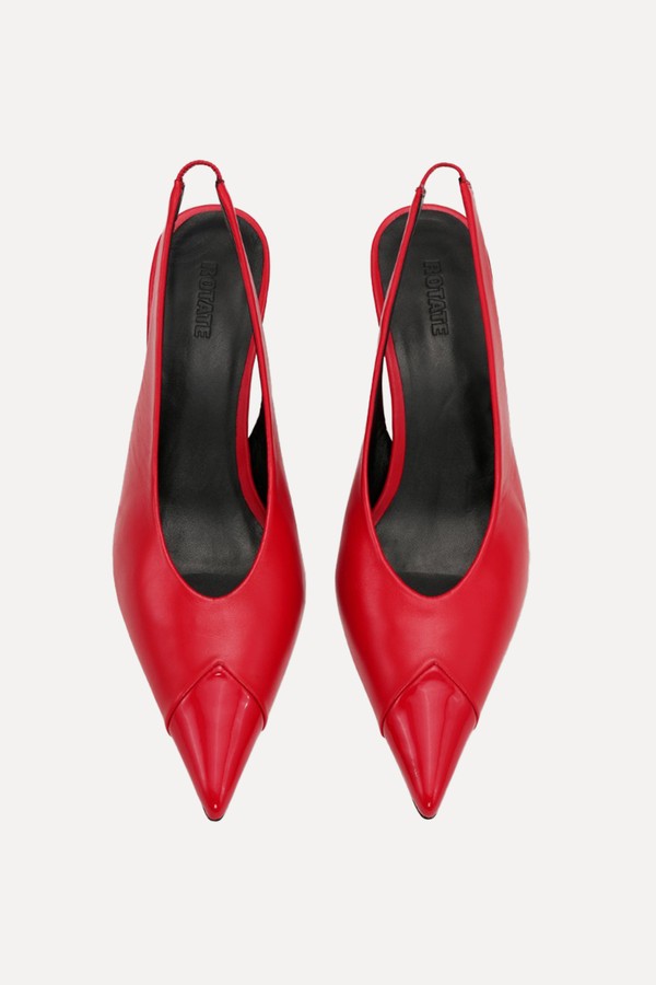 Leather Slingback Pumps from Rotate