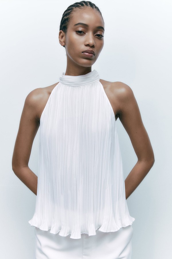 Pleated Halter Top  from Zara