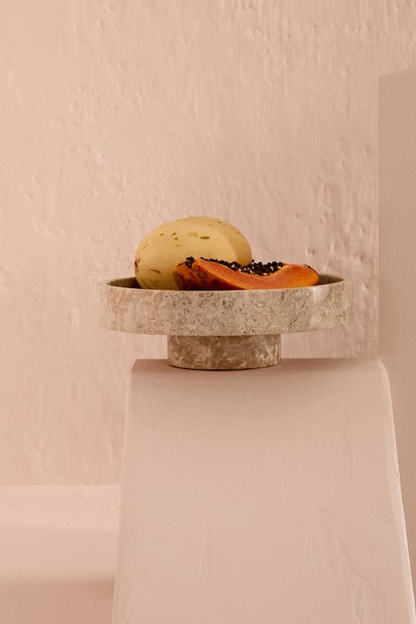Footed Marble Serving Bowl from H&M