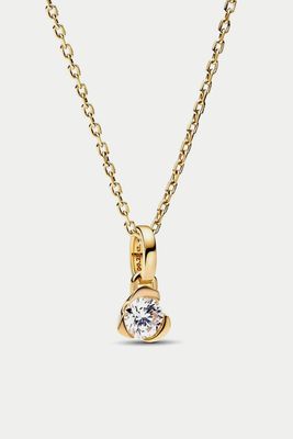Talisman 14k Gold Lab-grown Diamond Heart Pendant Necklace