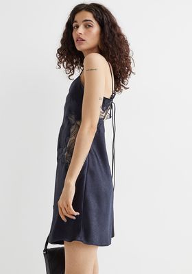 Lace-Detail Short Slip Dress from H&M