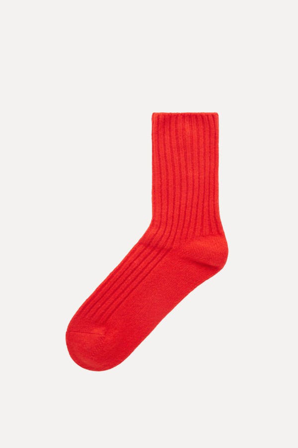 Ribbed Cashmere Socks from Cos
