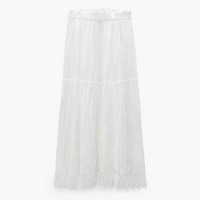 Long Crochet Skirt from Zara