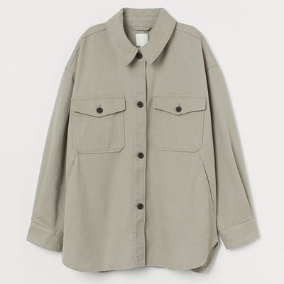 Twill Shirt Jacket  from H&M