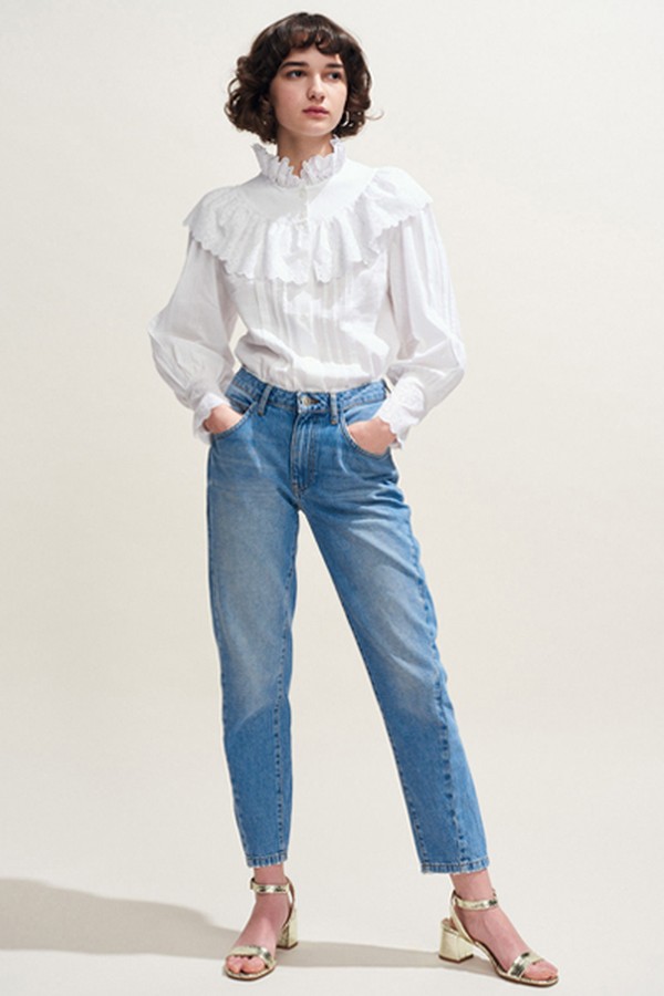 Calmi Frilled Cotton Top from Claudie Pierlot