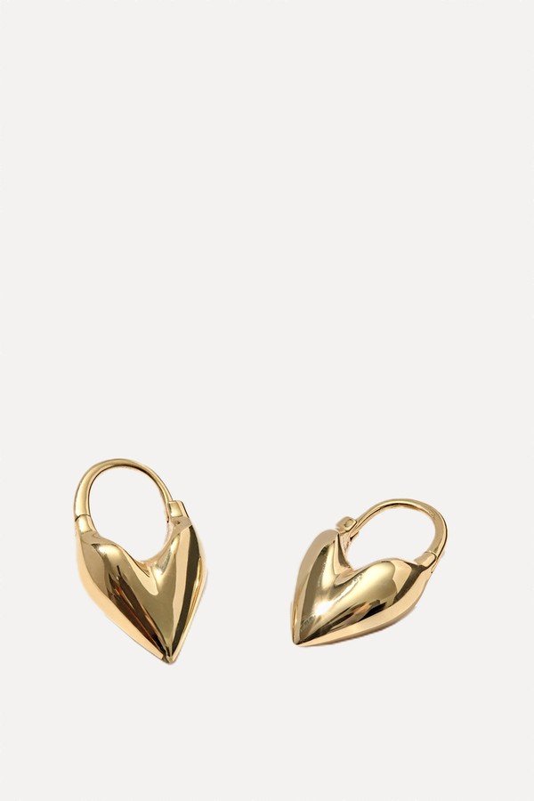 Roscida Heart Hoops
