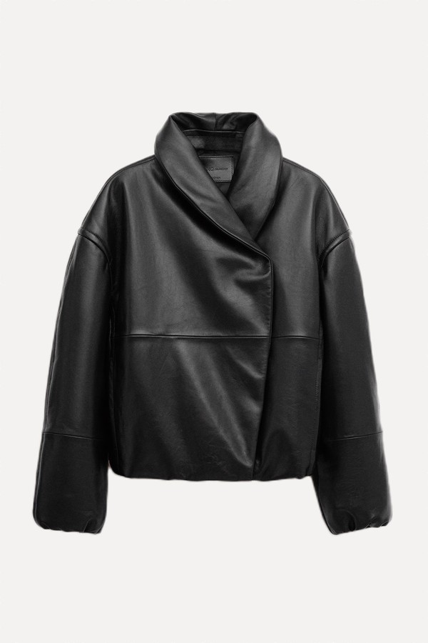 Bomber Jacket With Wrap-Around Collar from Mango