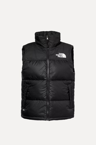 1996 Retro Nuptse Graphic-Print Shell-Down Gilet from The North Face