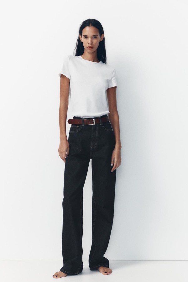 Wide-Leg High-Waist Full Length Jeans from Zara