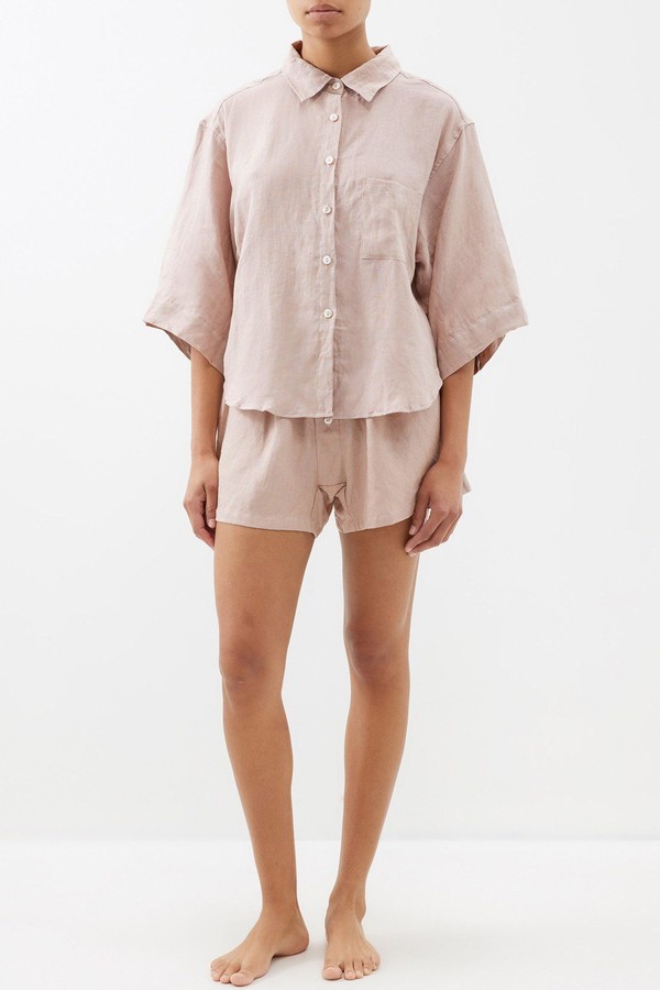 The 03 Set Linen Pyjamas from Deiji Studios