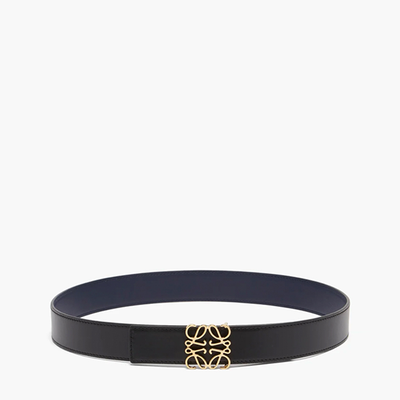 Anagram-Buckle Leather Belt from Loewe