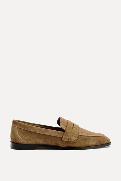 Split Suede Loafers from Zara