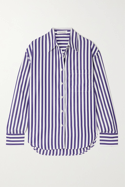Lui Striped Poplin Shirt from The Frankie Shop