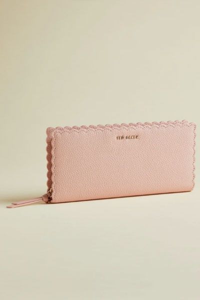 Leather Scalloped Matinee Purse