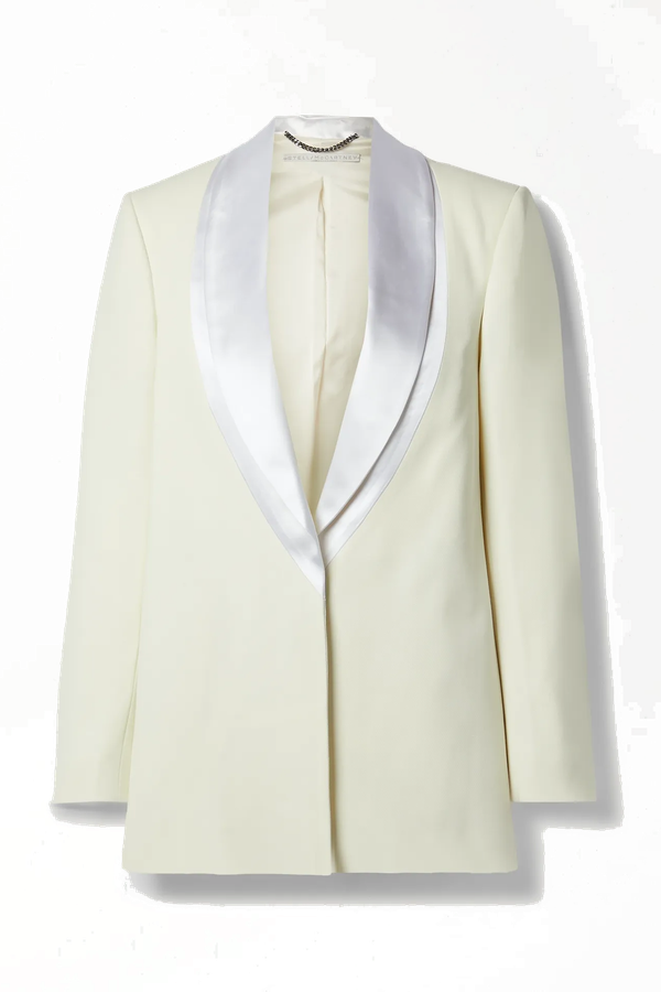 Satin-Trimmed Twill Blazer from Stella Mccartney