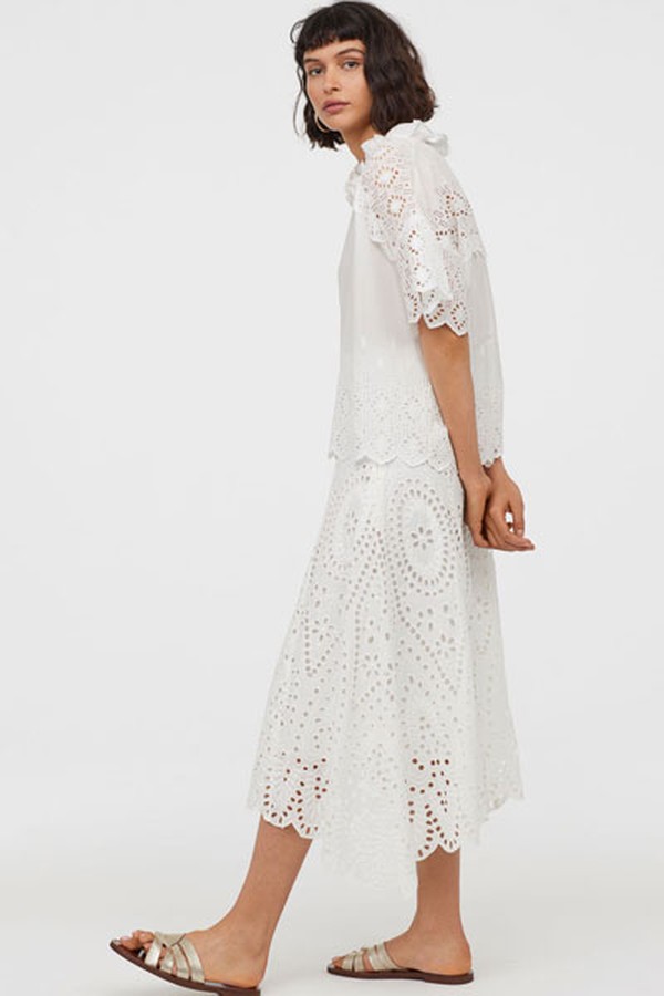 Calf-Length Cotton Skirt from H&M