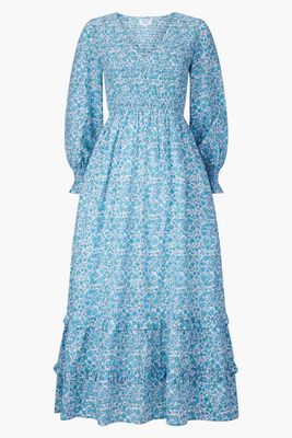 Blue Floral Dress from Pink City Prints