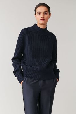 Wool Cotton Knitted Jumper from COS