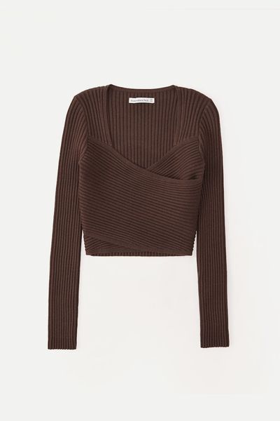 LuxeLoft Slim Wrap Sweater