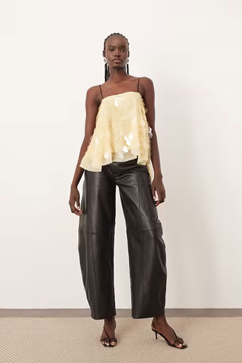 Shard Sequin Top With Contrast Straps from Arrange