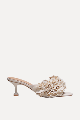 Floral Appliqué Leather Mules  from & Other Stories