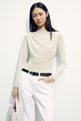 Draped Turtleneck Top from H&M