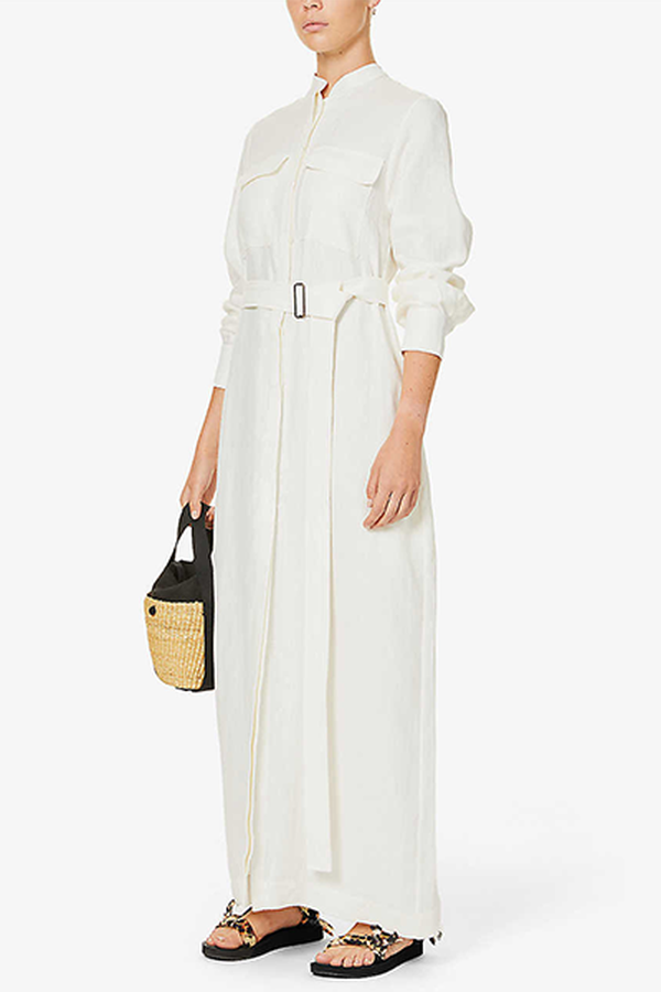 Utility Linen Maxi Dress from Bondi Born