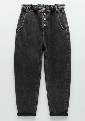 Baggy Jeans With Buttons from Zara