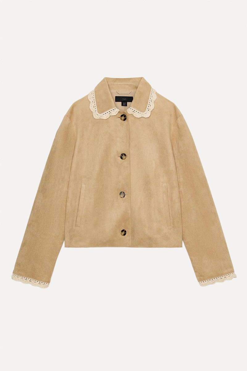 Faux Suede Jacket from Zara