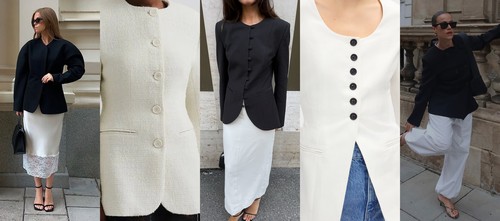 The Round Up: Collarless Blazers