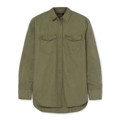 Oversized Cotton-twill Shirt from J.Crew