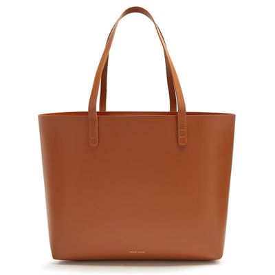 Tan-Brown Lined Large Leather Tote Bag from Mansur Gavriel