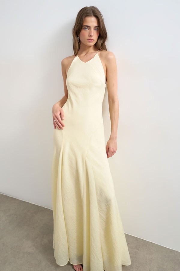 Cut Away Racer Neck Full Skirt Maxi Dress from Topshop