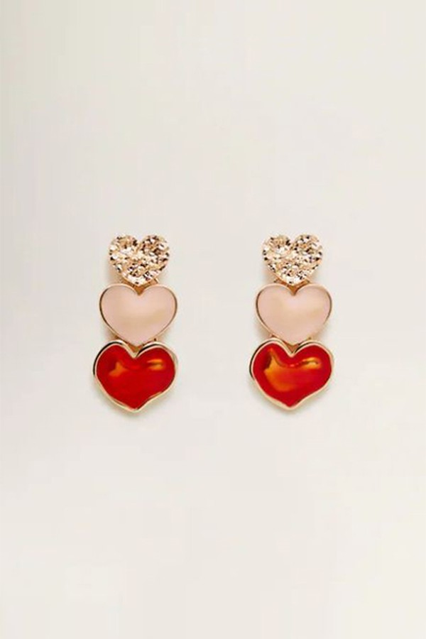 Heart-Shape Earrings from Mango