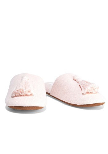 Vara Tasseled Cotton-Blend Slippers from Skin