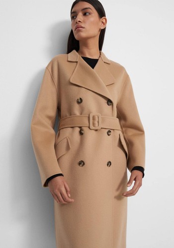 Trench Coat In Double-Face Wool-Cashmere from Theory