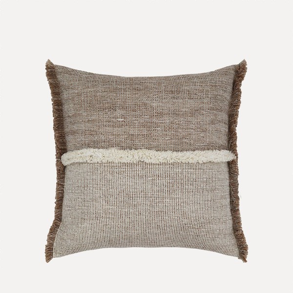Forage Cloth Cushion With Fringing from De Le Cuona 