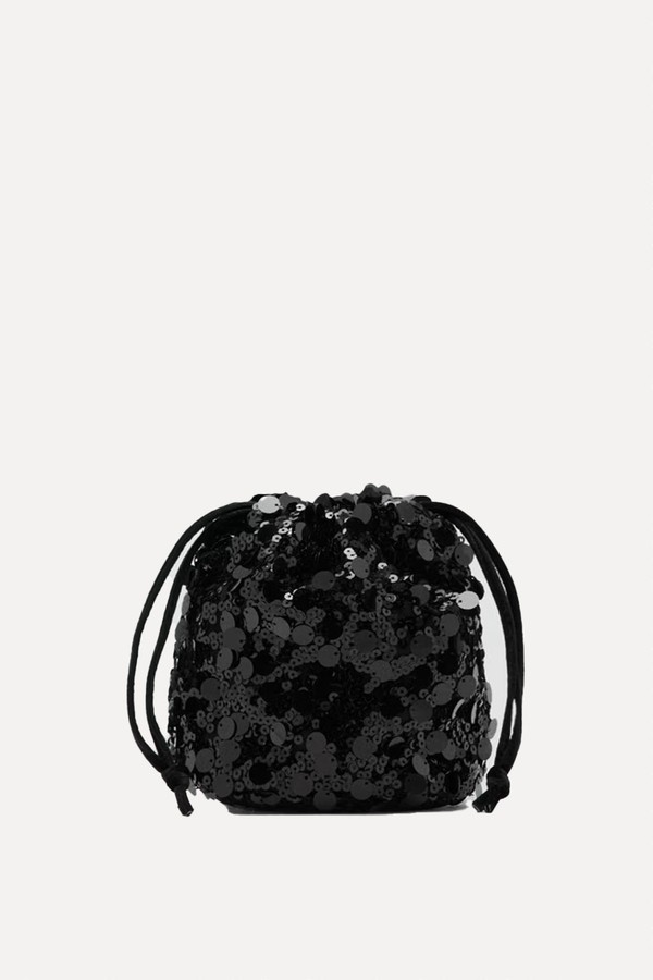 Mini Handbag With Sequins from Mango