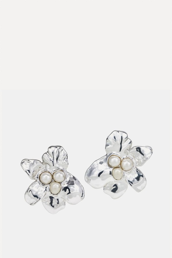 Sculpted Flower Earrings