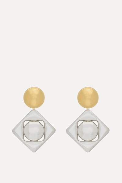 Geometric Earrings from Saint Laurent