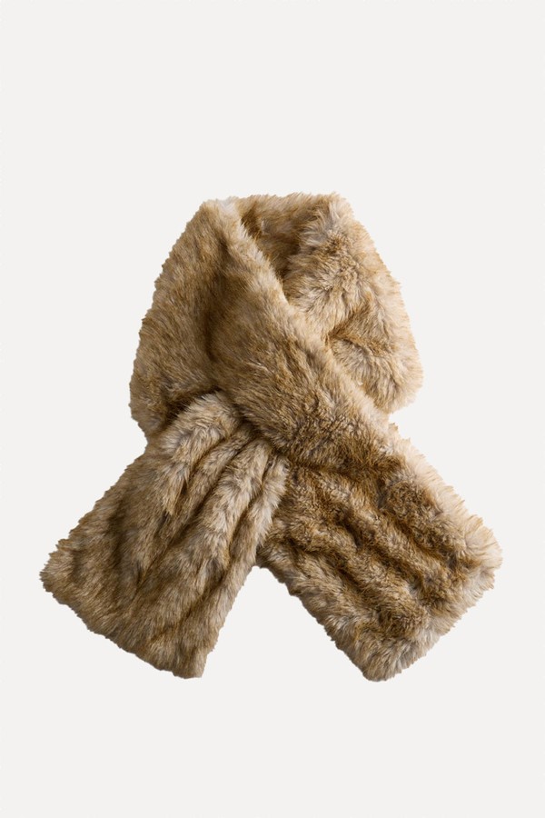 Faux Fur Tipped Scarf from Marks & Spencer
